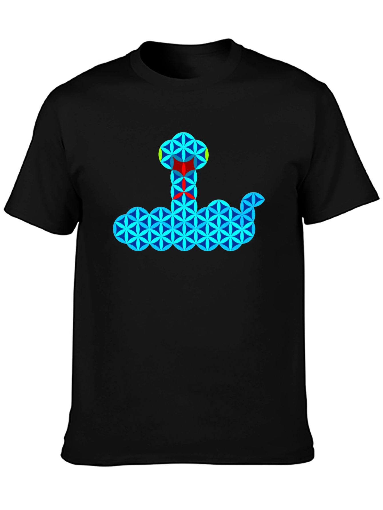 Geometric Snake T-Shirt - Cool Pattern Tee