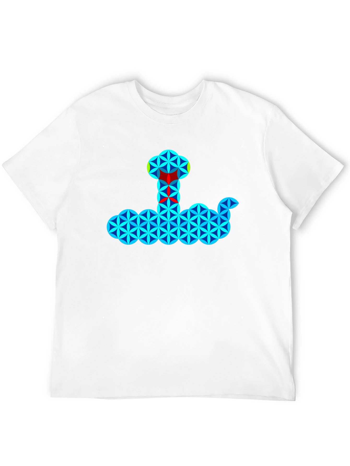 Geometric Snake T-Shirt - Cool Pattern Tee