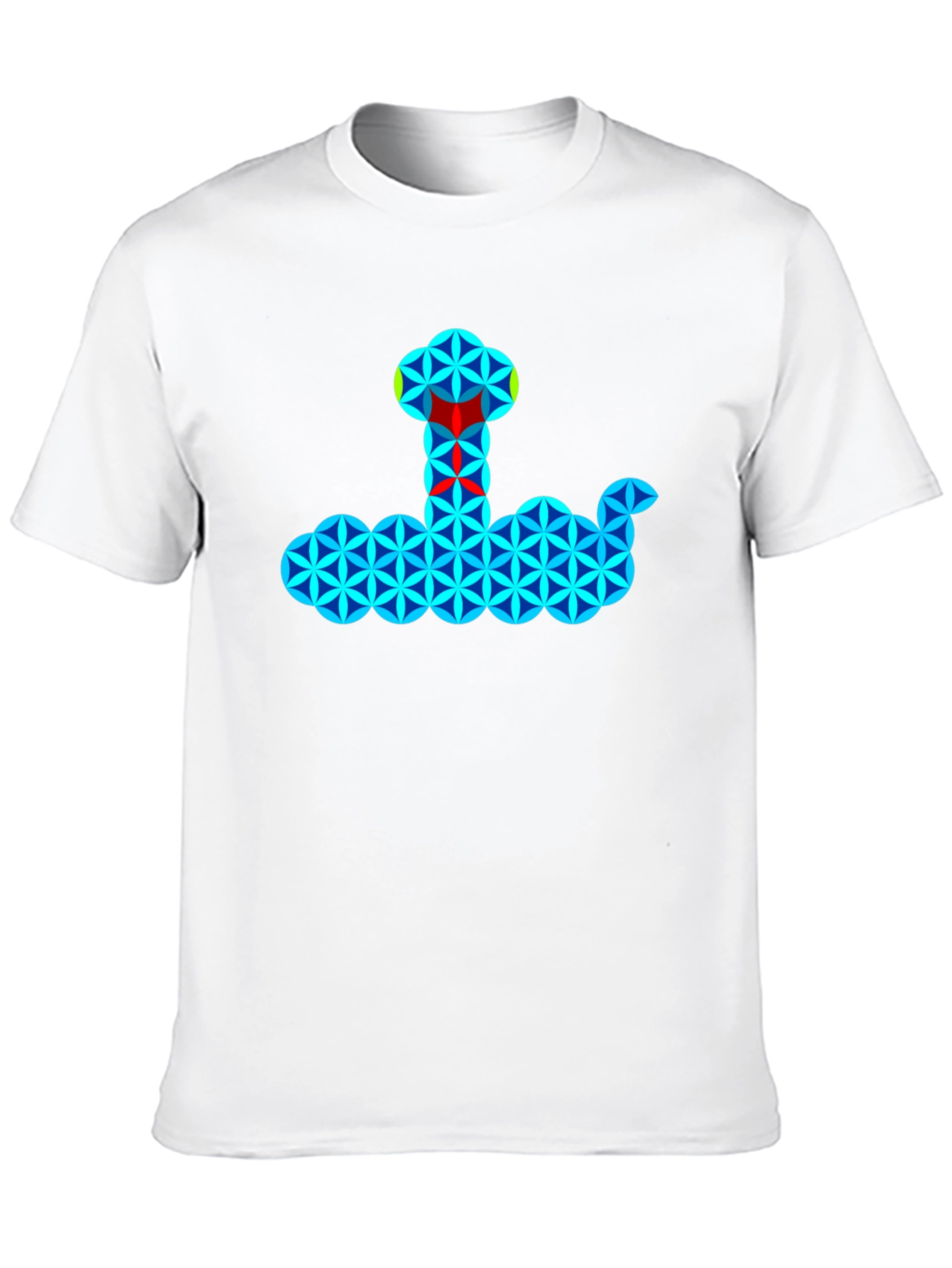 Geometric Snake T-Shirt - Cool Pattern Tee
