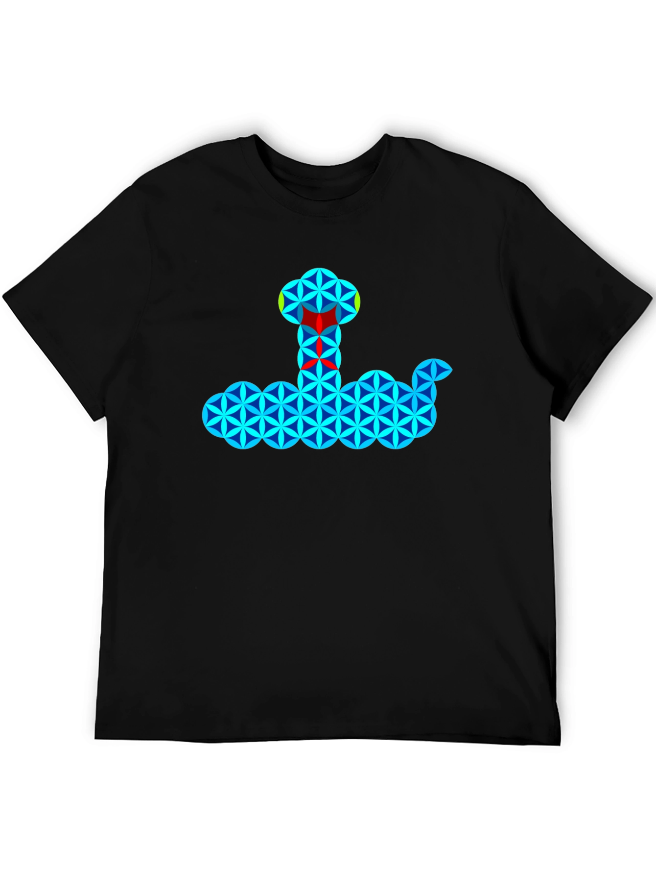 Geometric Snake T-Shirt - Cool Pattern Tee