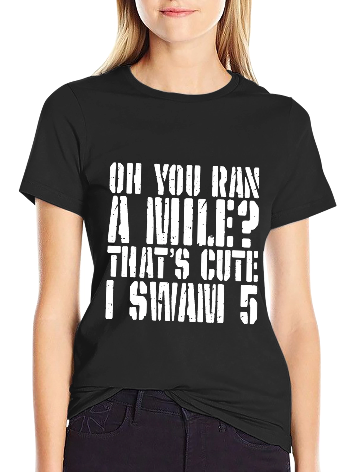 Funny I Swim 5 Graphic T-Shirt