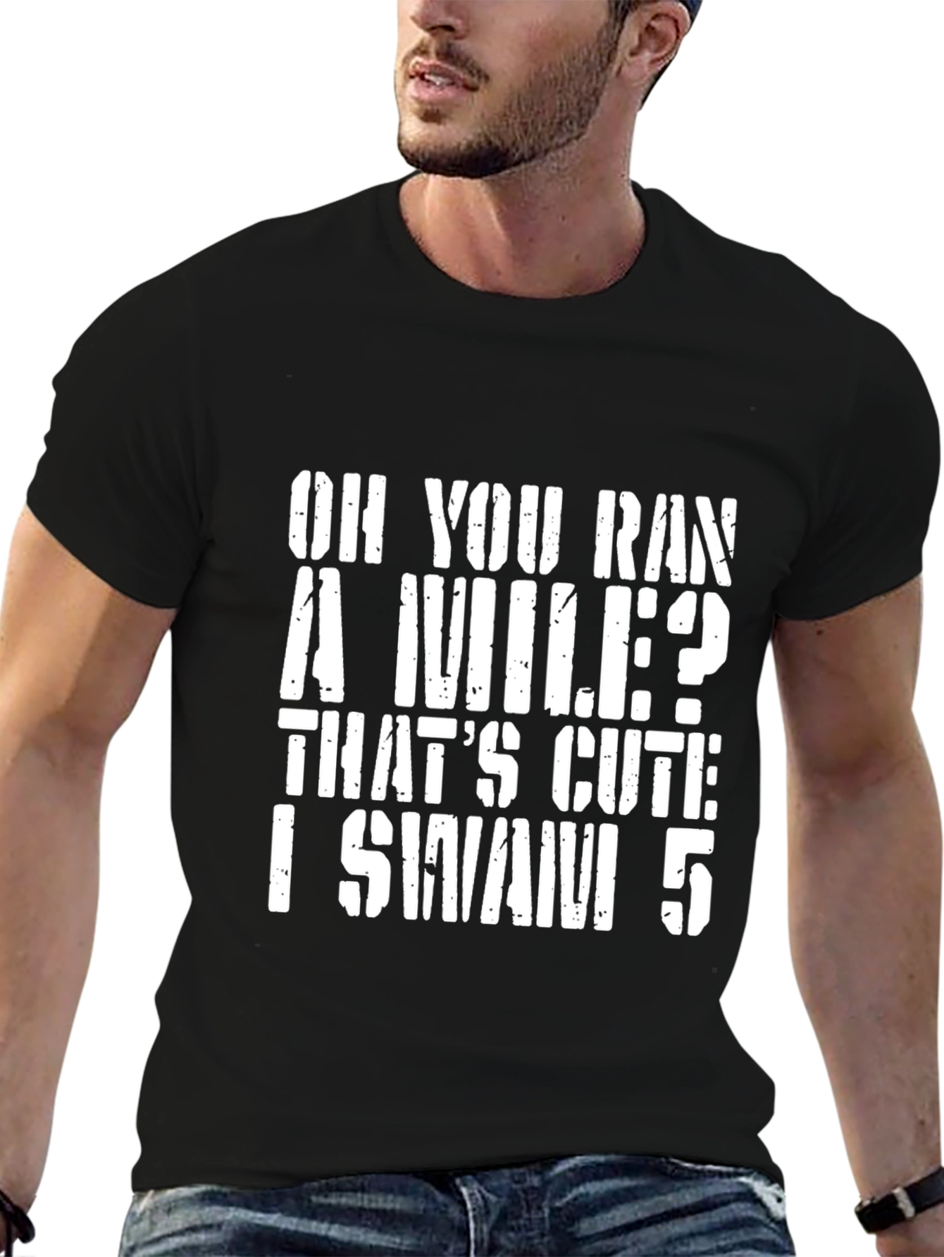 Funny I Swim 5 Graphic T-Shirt