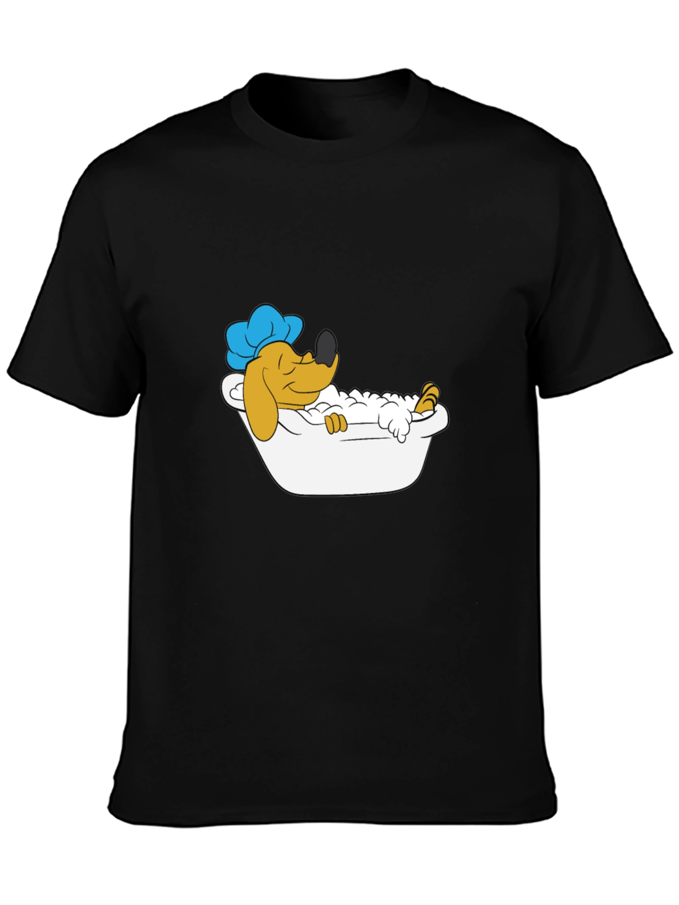 Cartoon Dog Bath Time T-Shirt