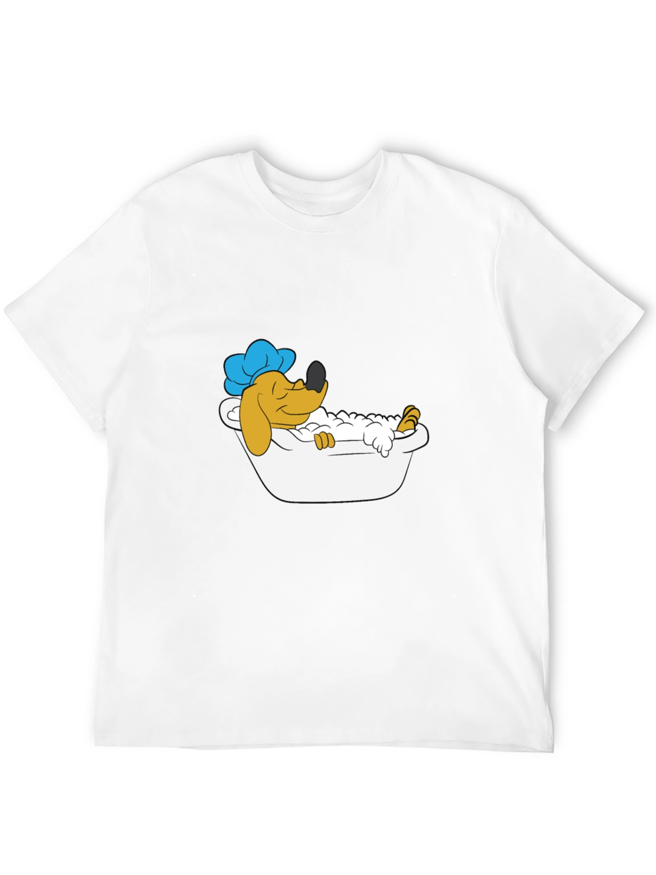 Cartoon Dog Bath Time T-Shirt