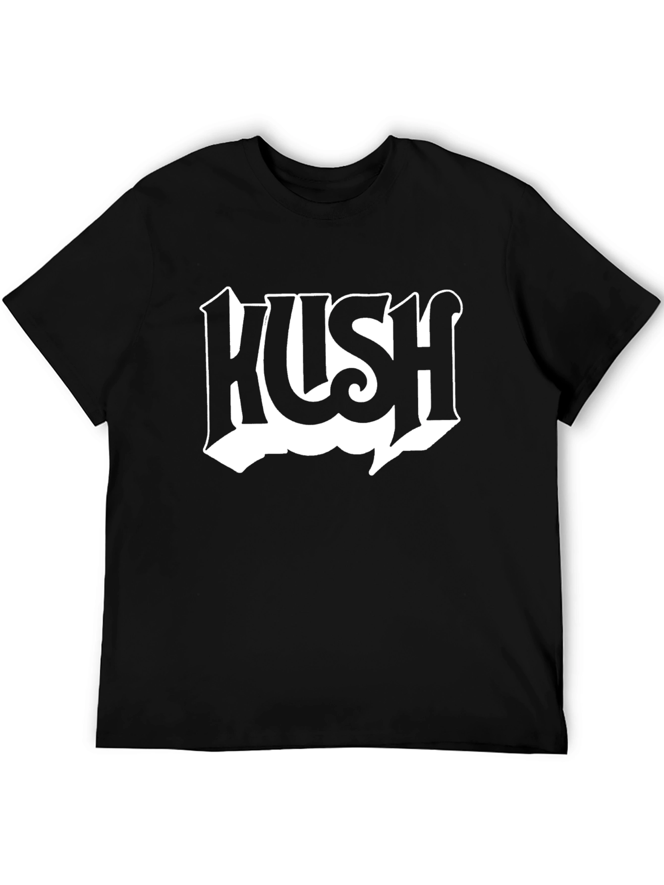 HUSH Graphic Print Black T-Shirt