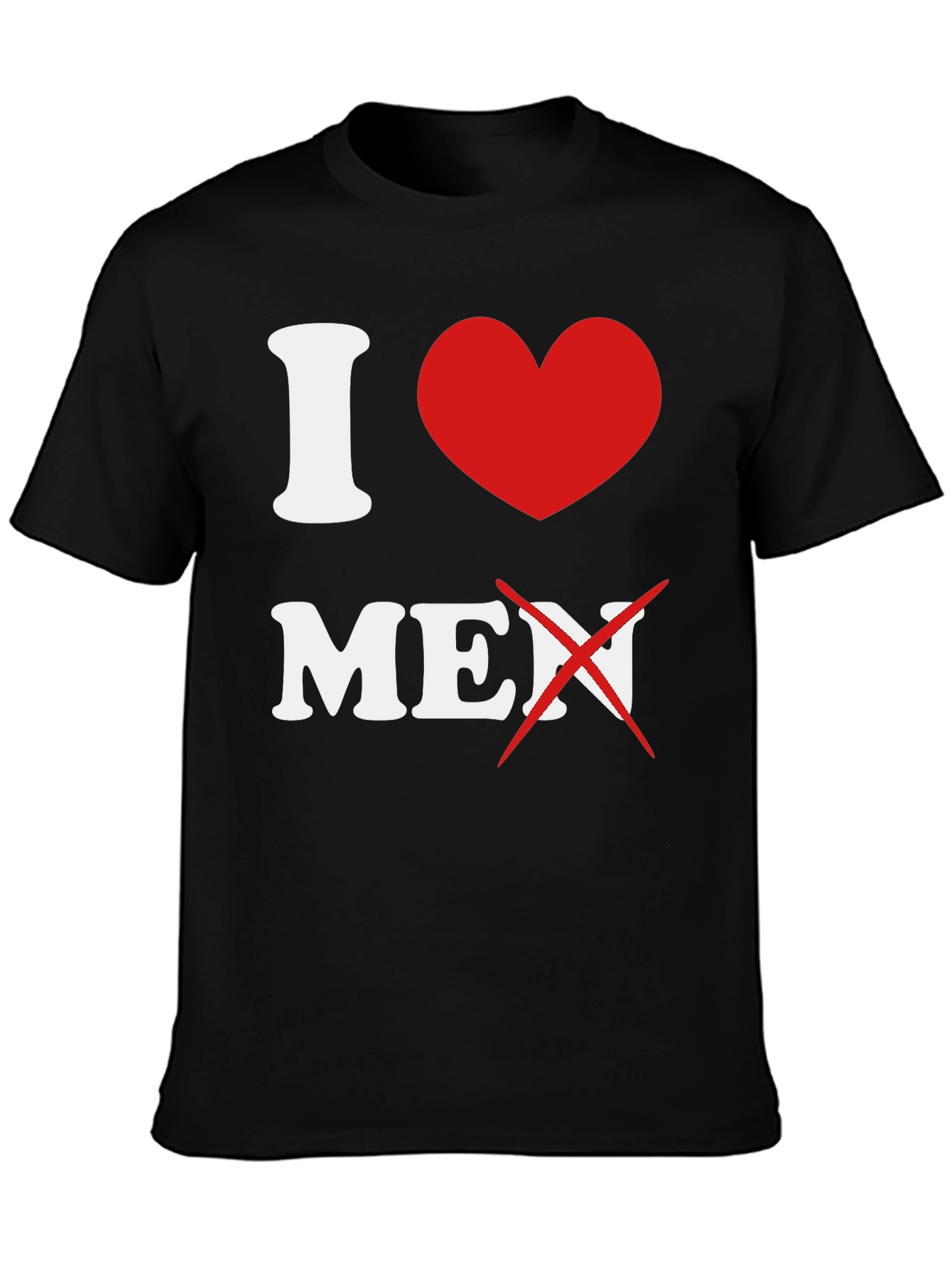 I Heart No Men Graphic T-Shirt