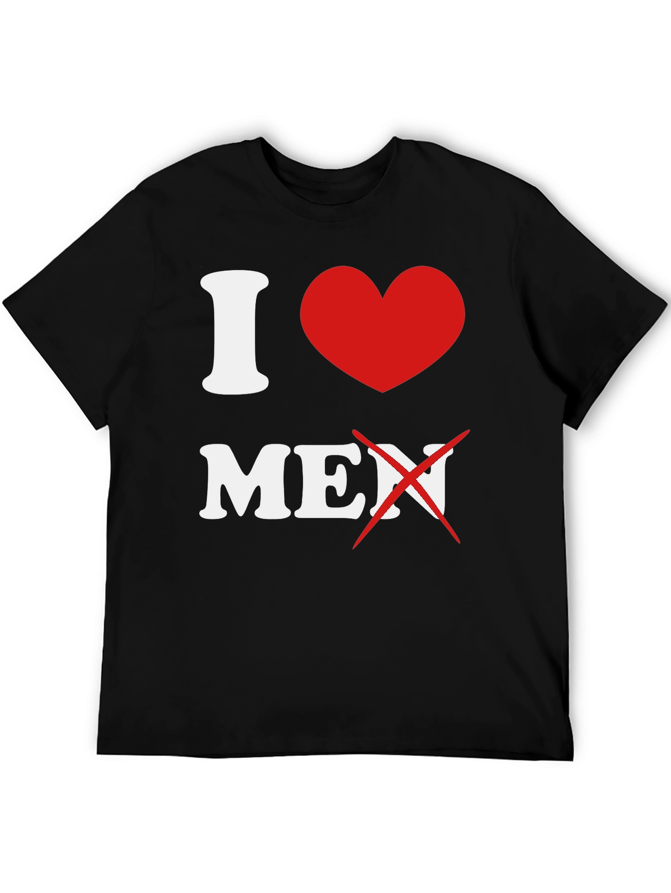 I Heart No Men Graphic T-Shirt