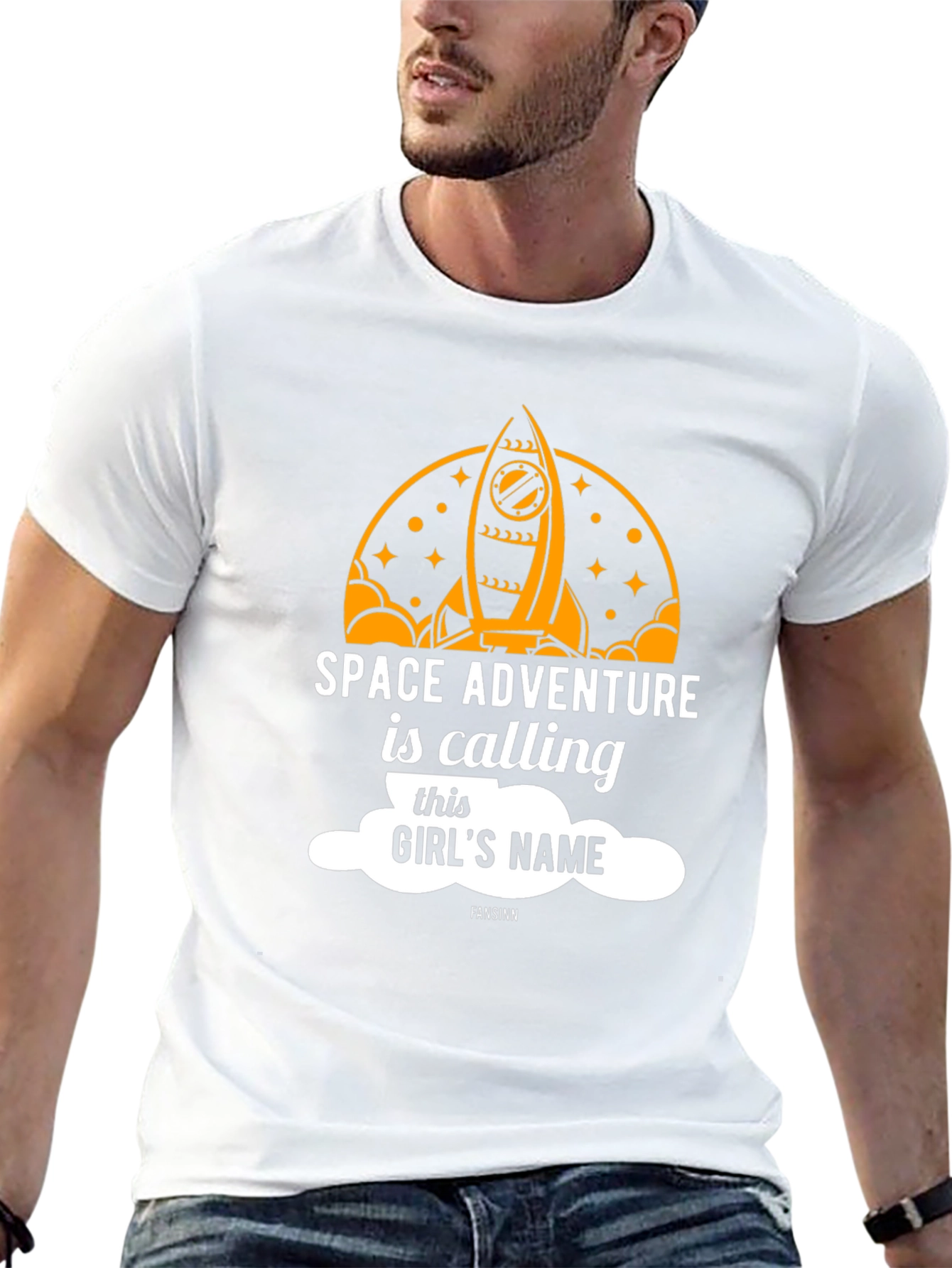 Space Adventure Calling Girls Name T-Shirt