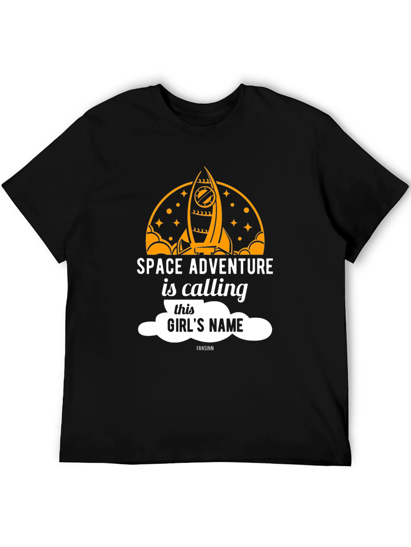 Space Adventure Calling Girls Name T-Shirt