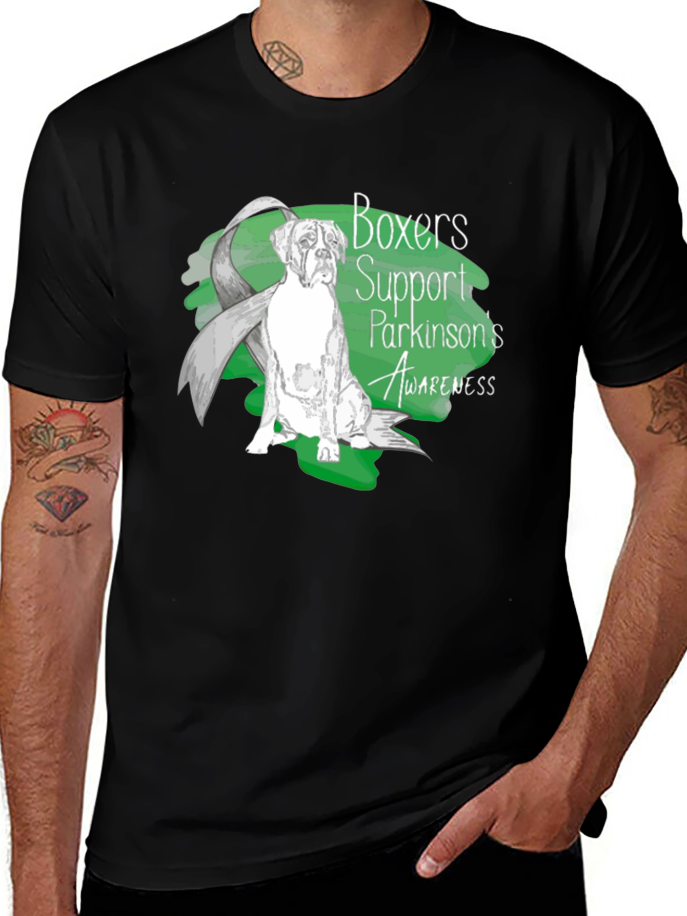 Boxers Support Parkinsons Awareness T-Shirt