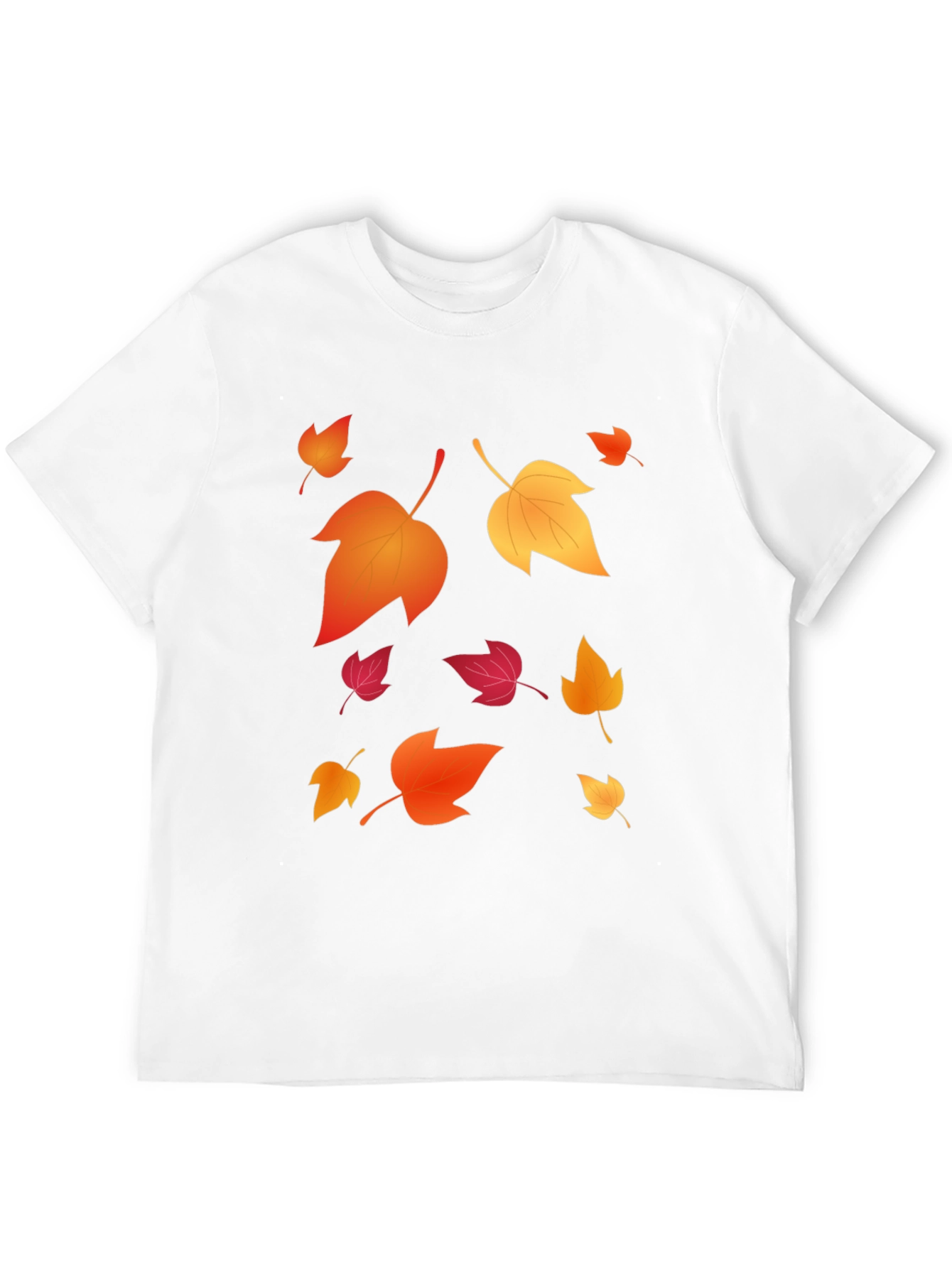 Autumn Leaves Graphic Black T-Shirt
