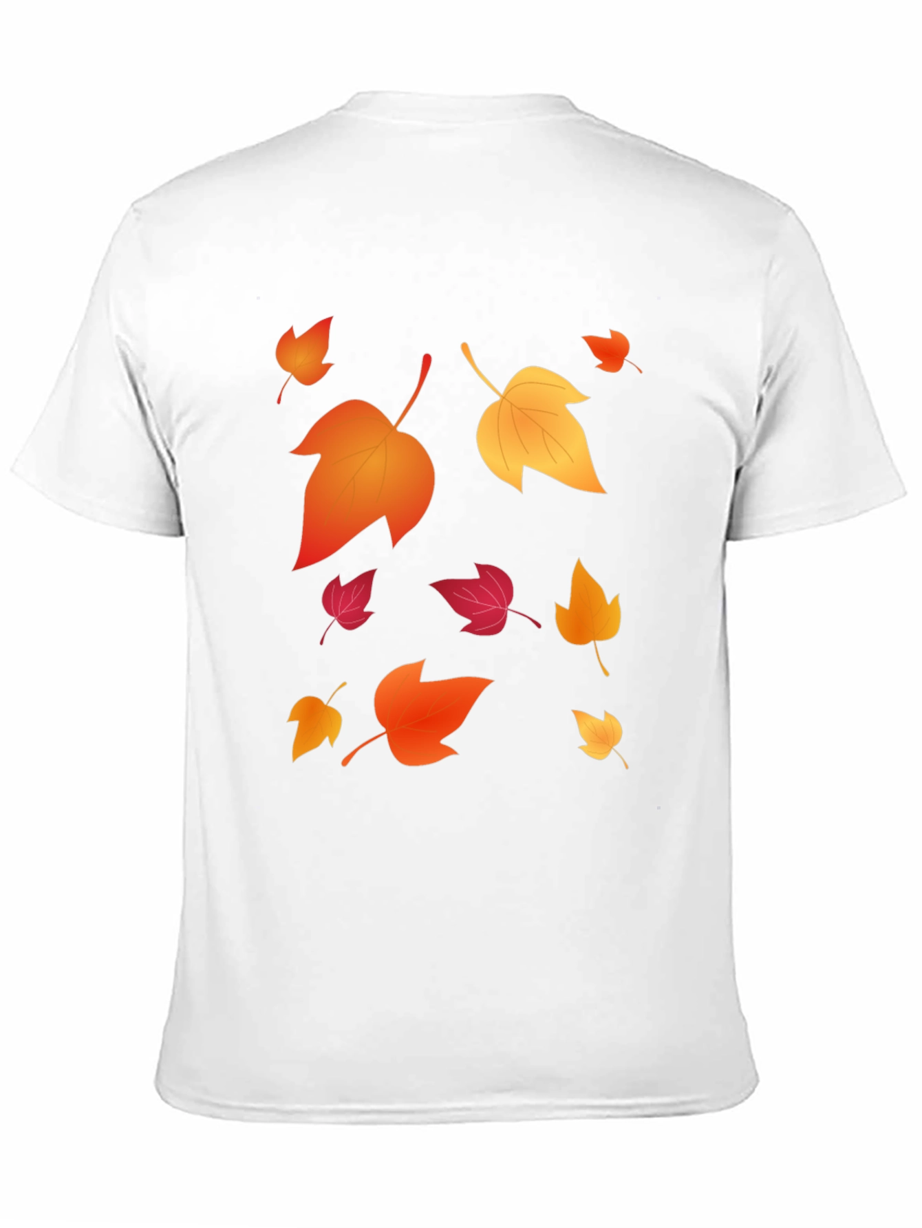 Autumn Leaves Graphic Black T-Shirt