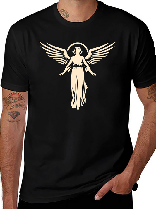 Angel Graphic Tee - Black Unisex