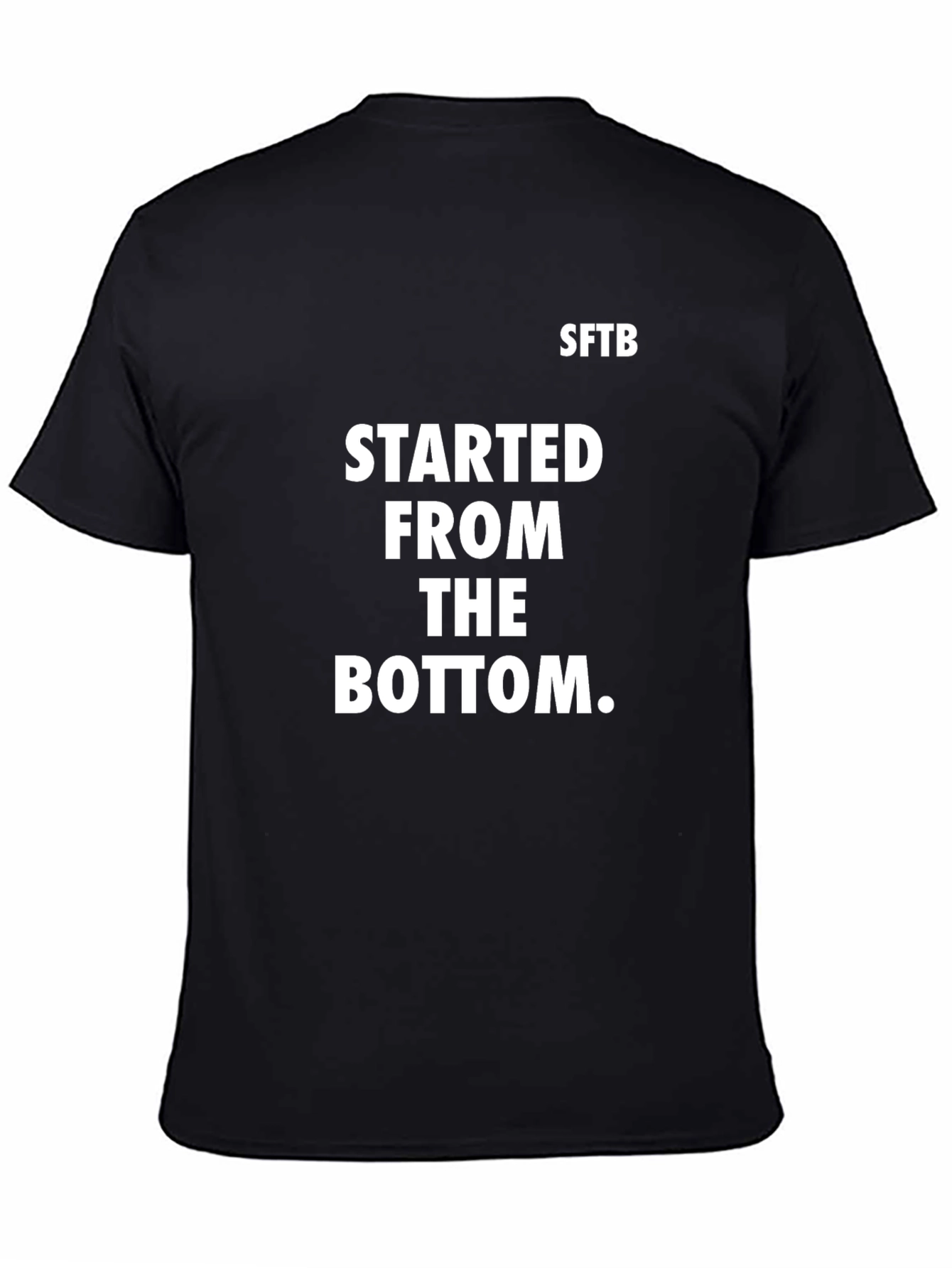 Started From the Bottom Black Graphic Tee