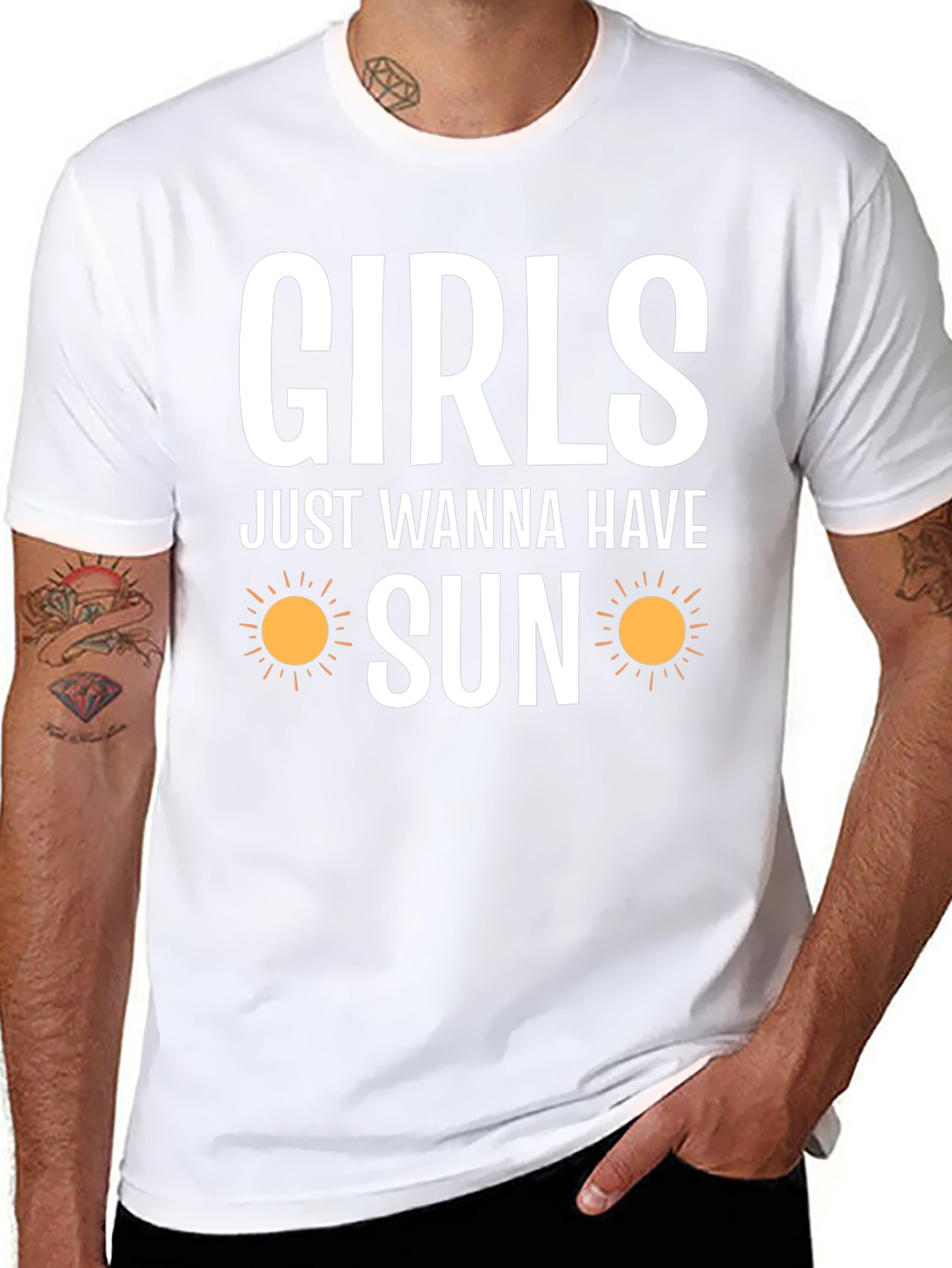 Girls Just Wanna Have Sun T-Shirt - Black