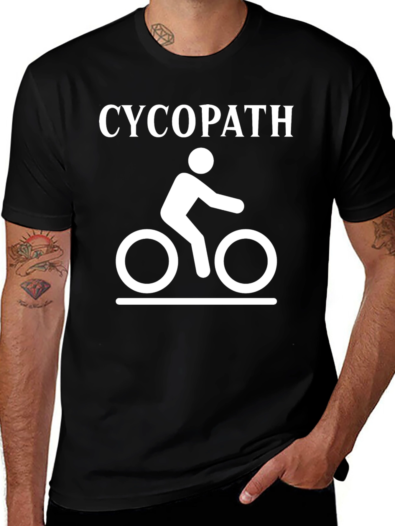 Cycopath Cycling Humor T-Shirt - Funny Biker Tee