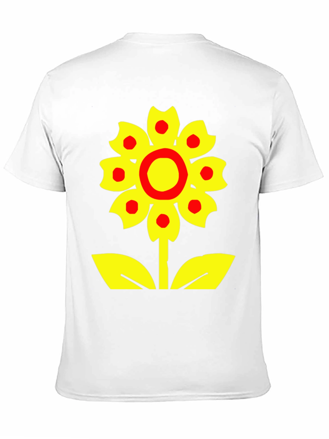 Bold Flower Graphic Tee - Black Cotton Blend