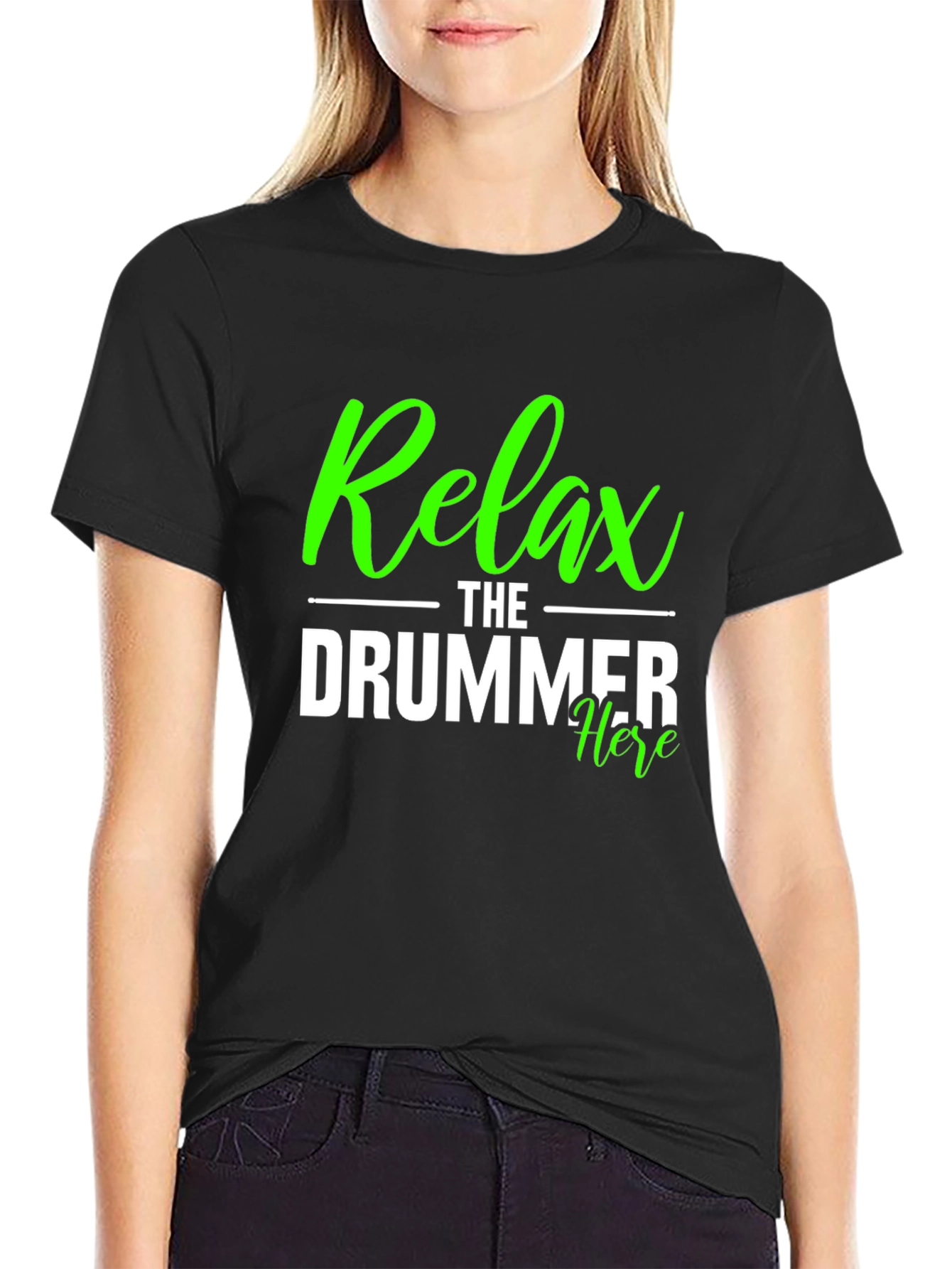 Relax The Drummer Here Funny Musician T-Shirt