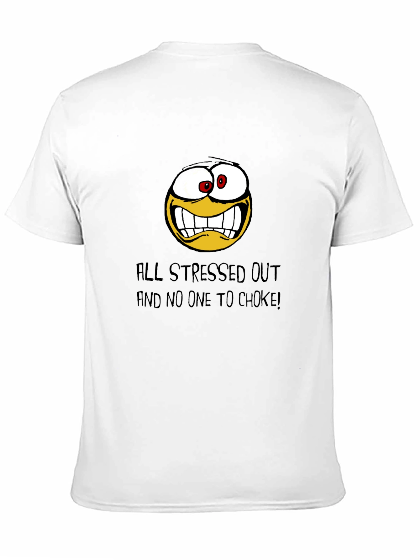Stressed Out Graphic Tee - Black Cotton T-Shirt