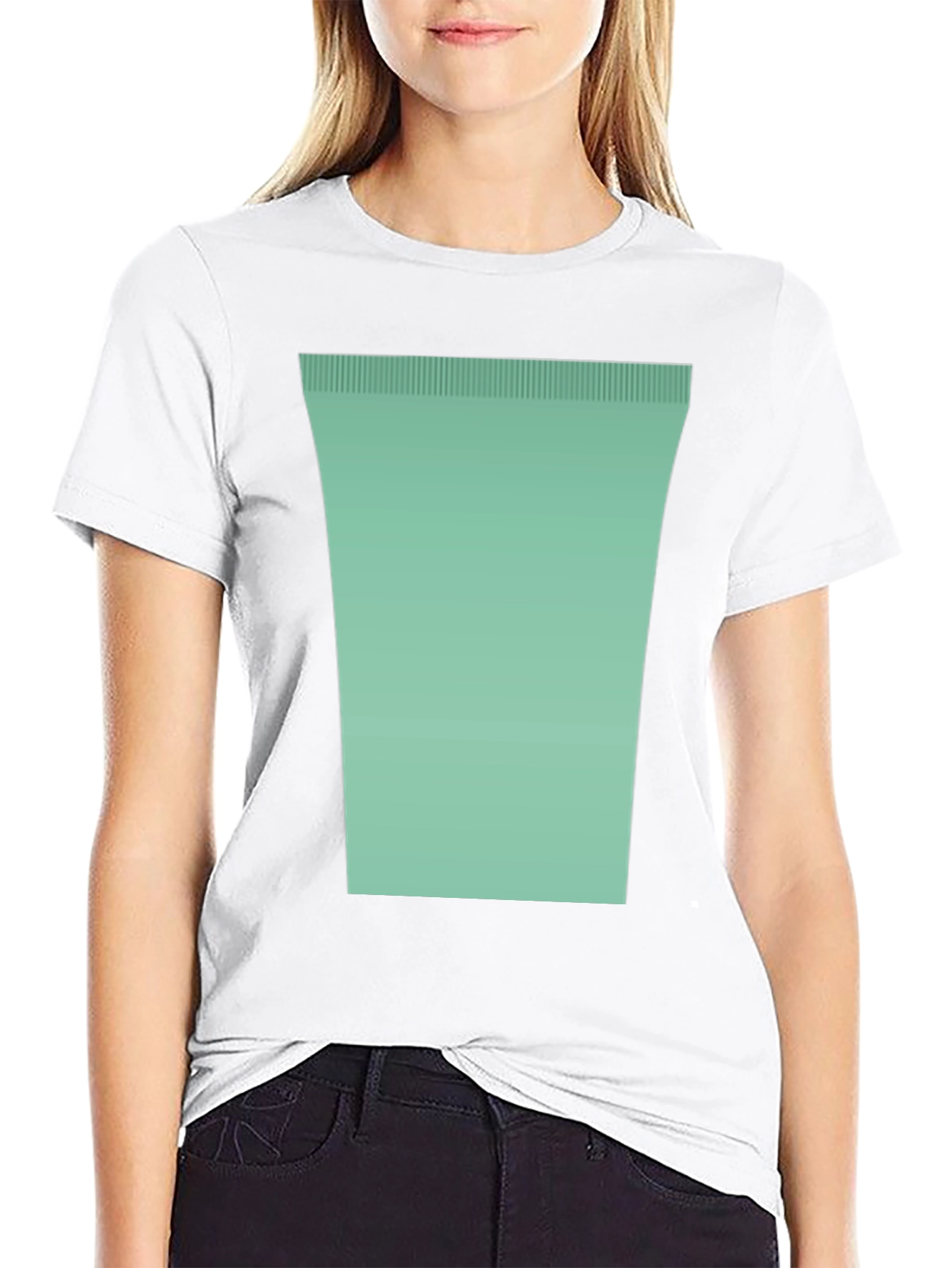 Minimalist Mint Green Graphic Tee