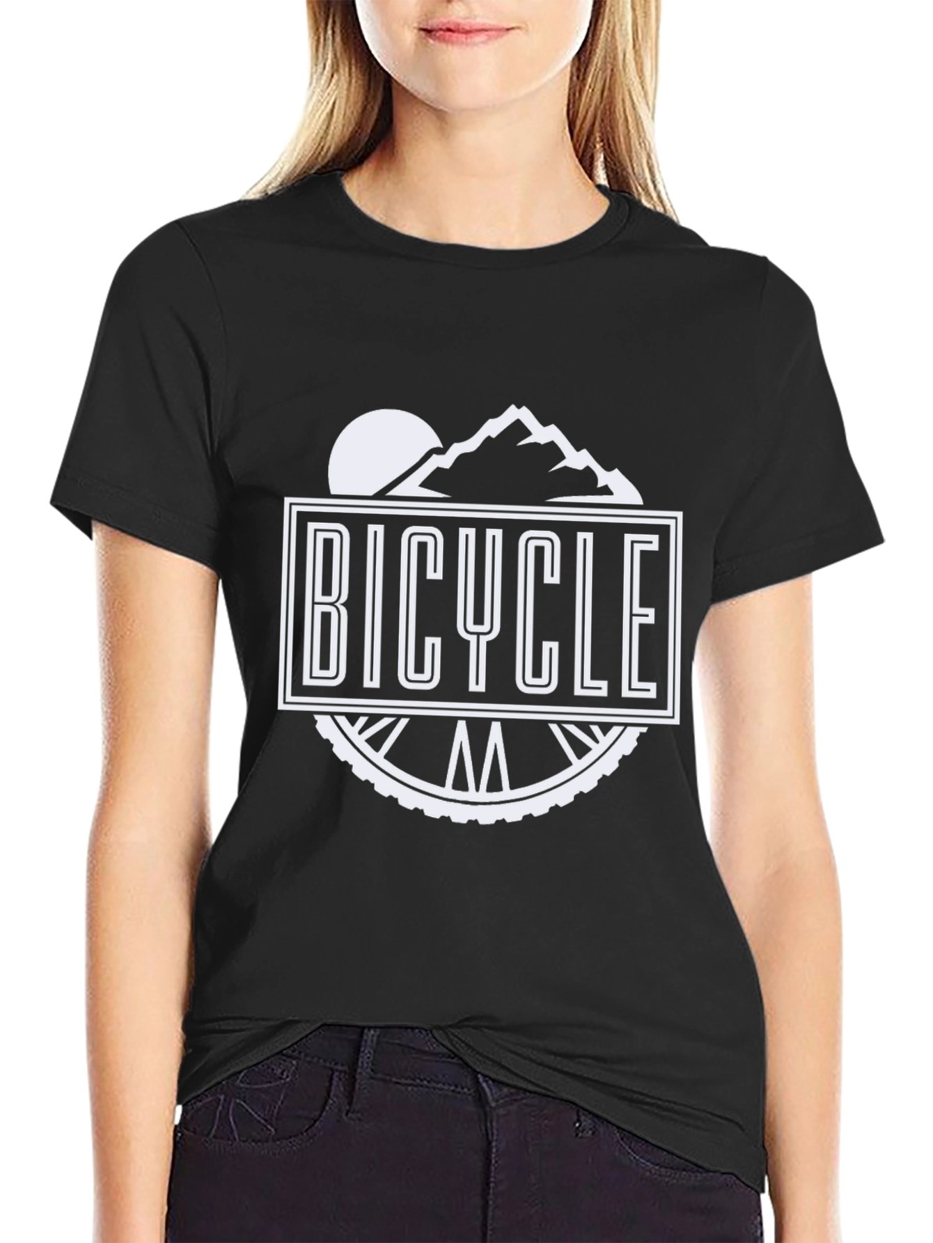 Bicycle Graphic T-Shirt - Black