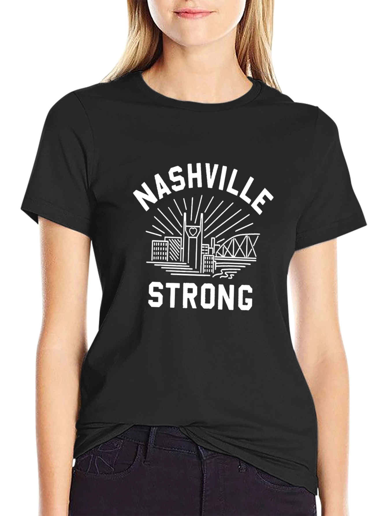 Nashville Strong T-Shirt - City Skyline Graphic Tee
