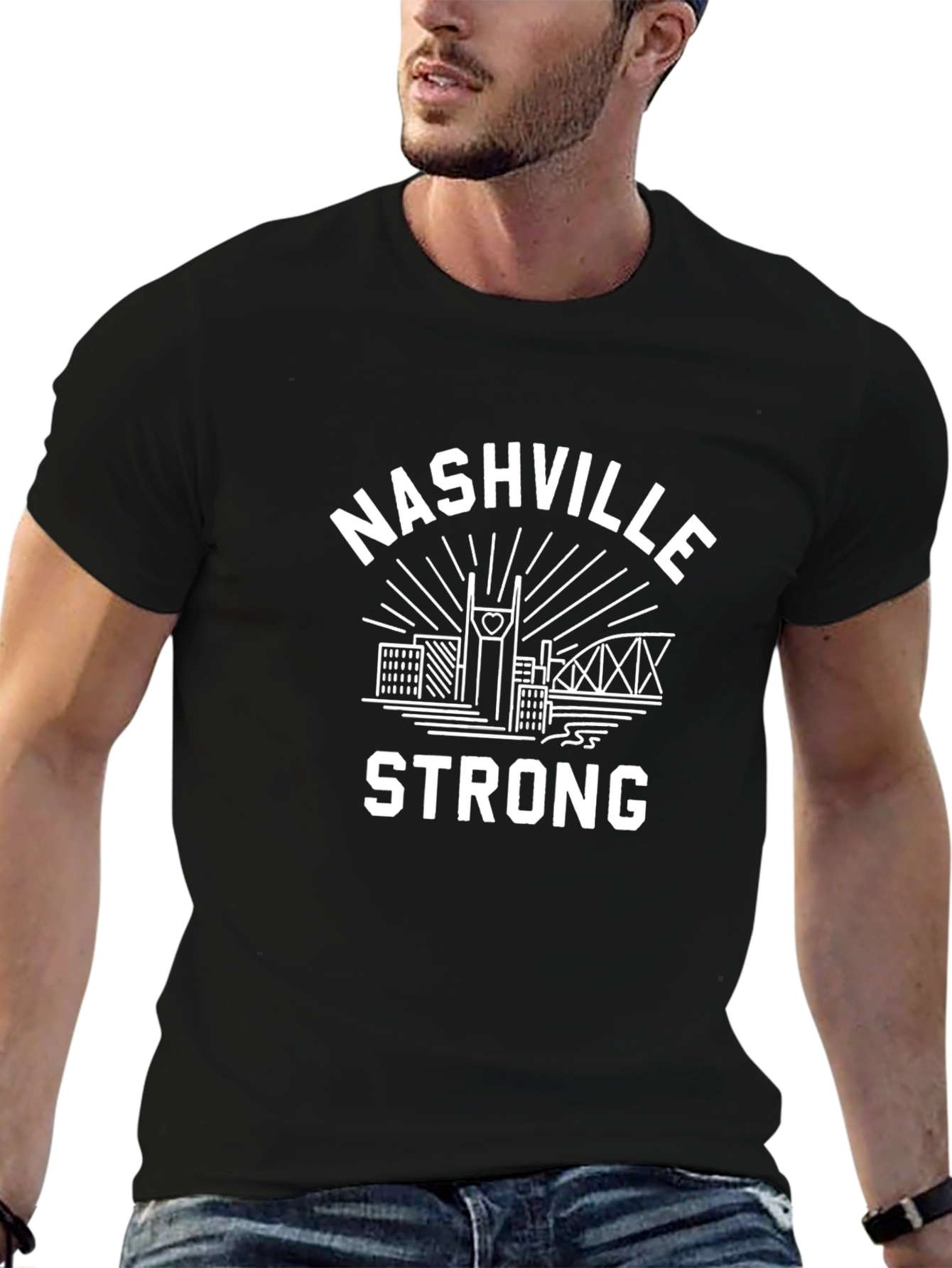 Nashville Strong T-Shirt - City Skyline Graphic Tee