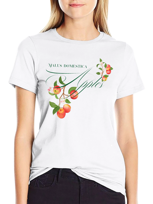 Botanical Apple Tree Graphic T-Shirt