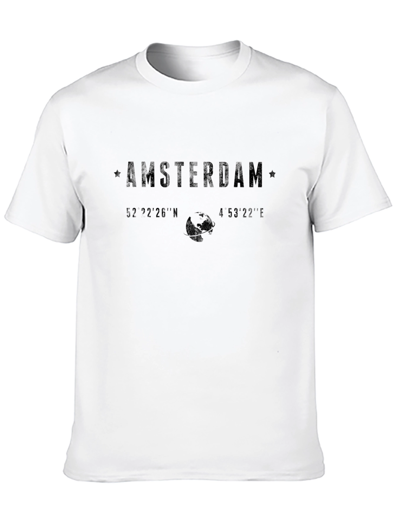 Amsterdam Coordinates Graphic Tee