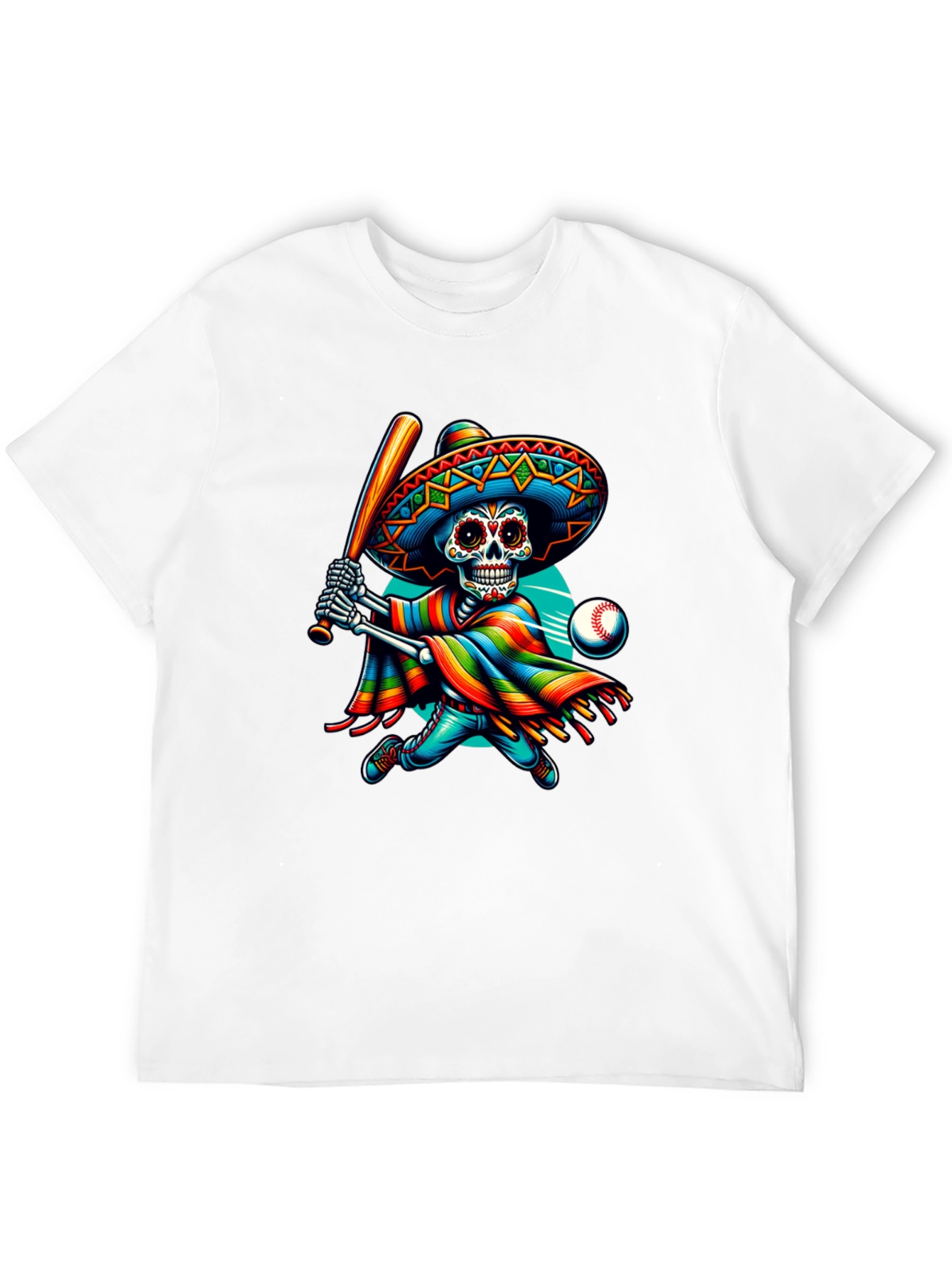 Sugar Skull Baseball Player T-Shirt