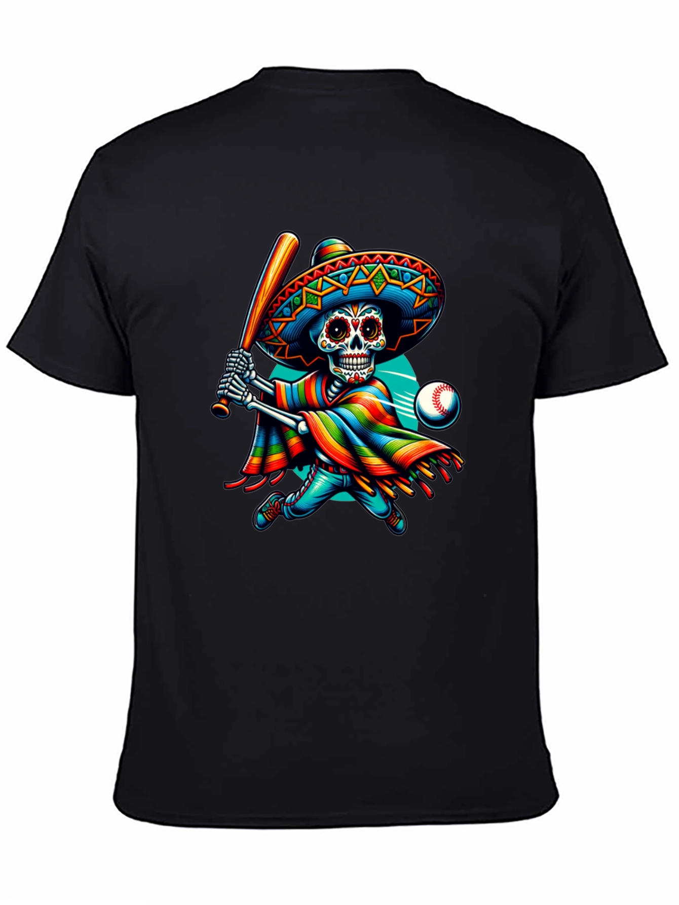 Sugar Skull Baseball Player T-Shirt