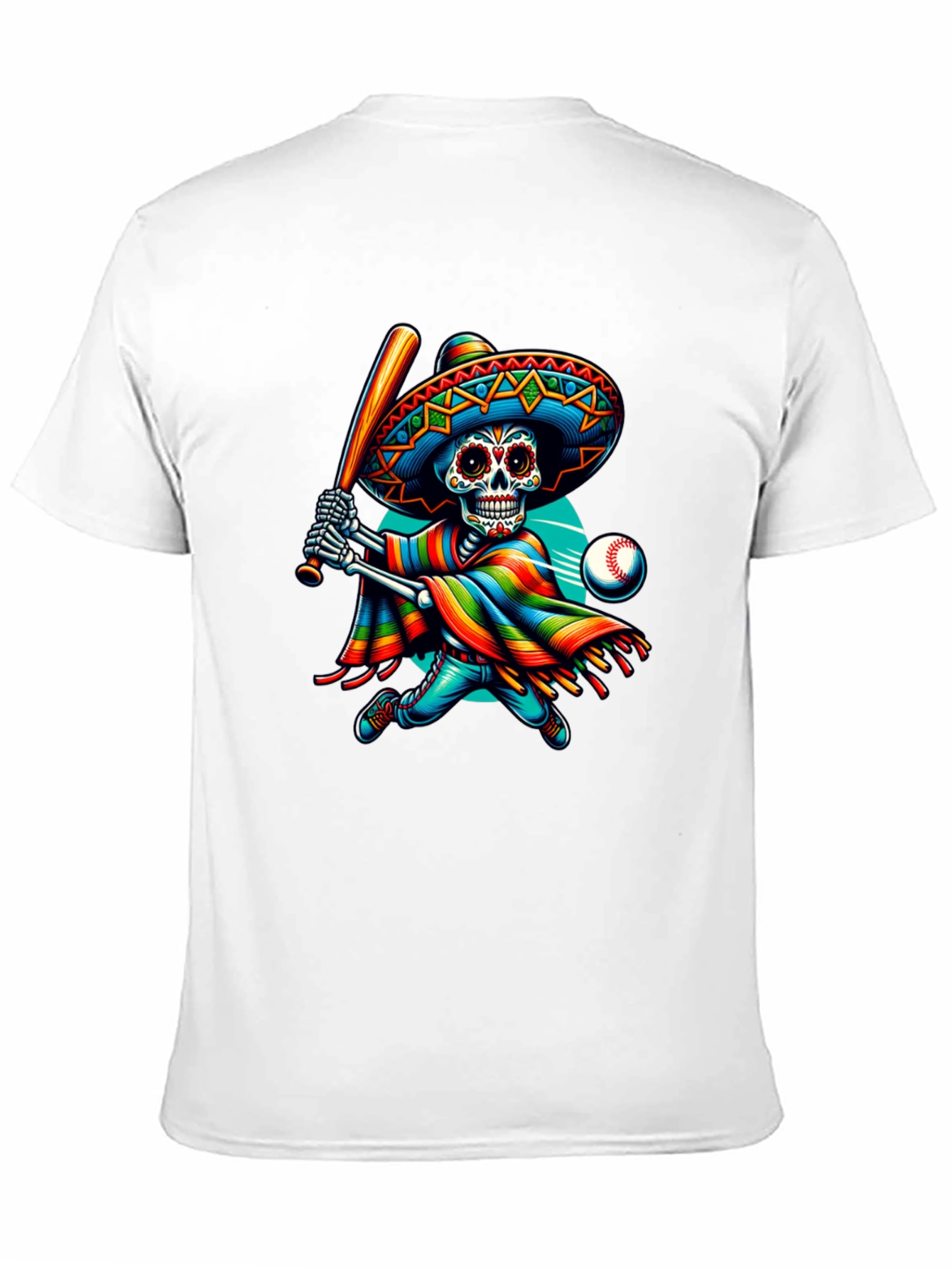Sugar Skull Baseball Player T-Shirt