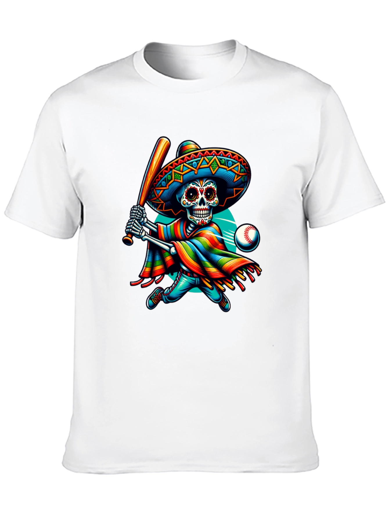 Sugar Skull Baseball Player T-Shirt