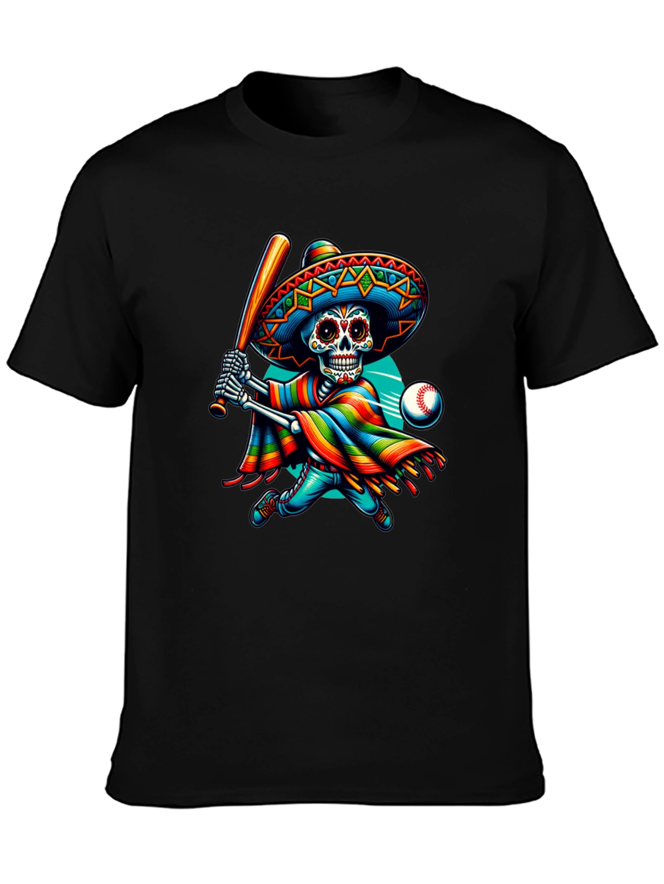 Sugar Skull Baseball Player T-Shirt