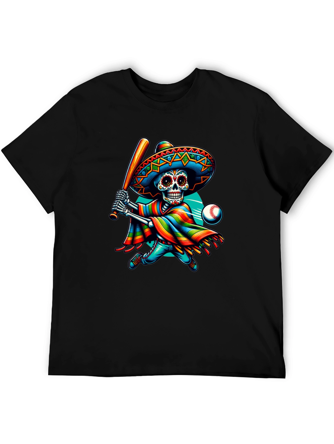 Sugar Skull Baseball Player T-Shirt
