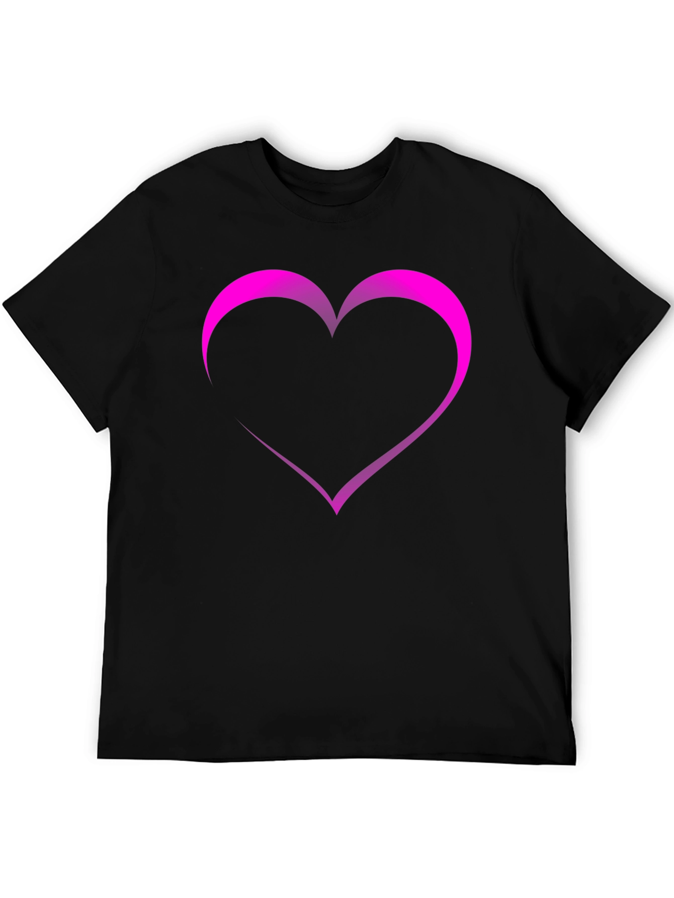 Heart Graphic Black T-Shirt