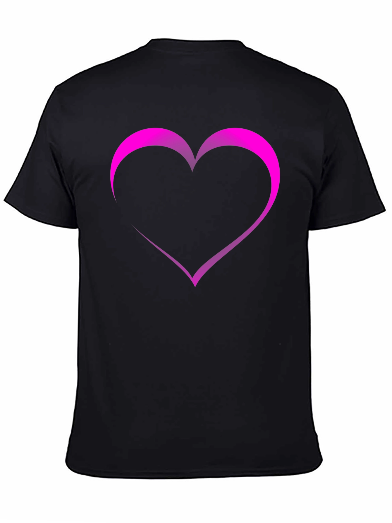 Heart Graphic Black T-Shirt
