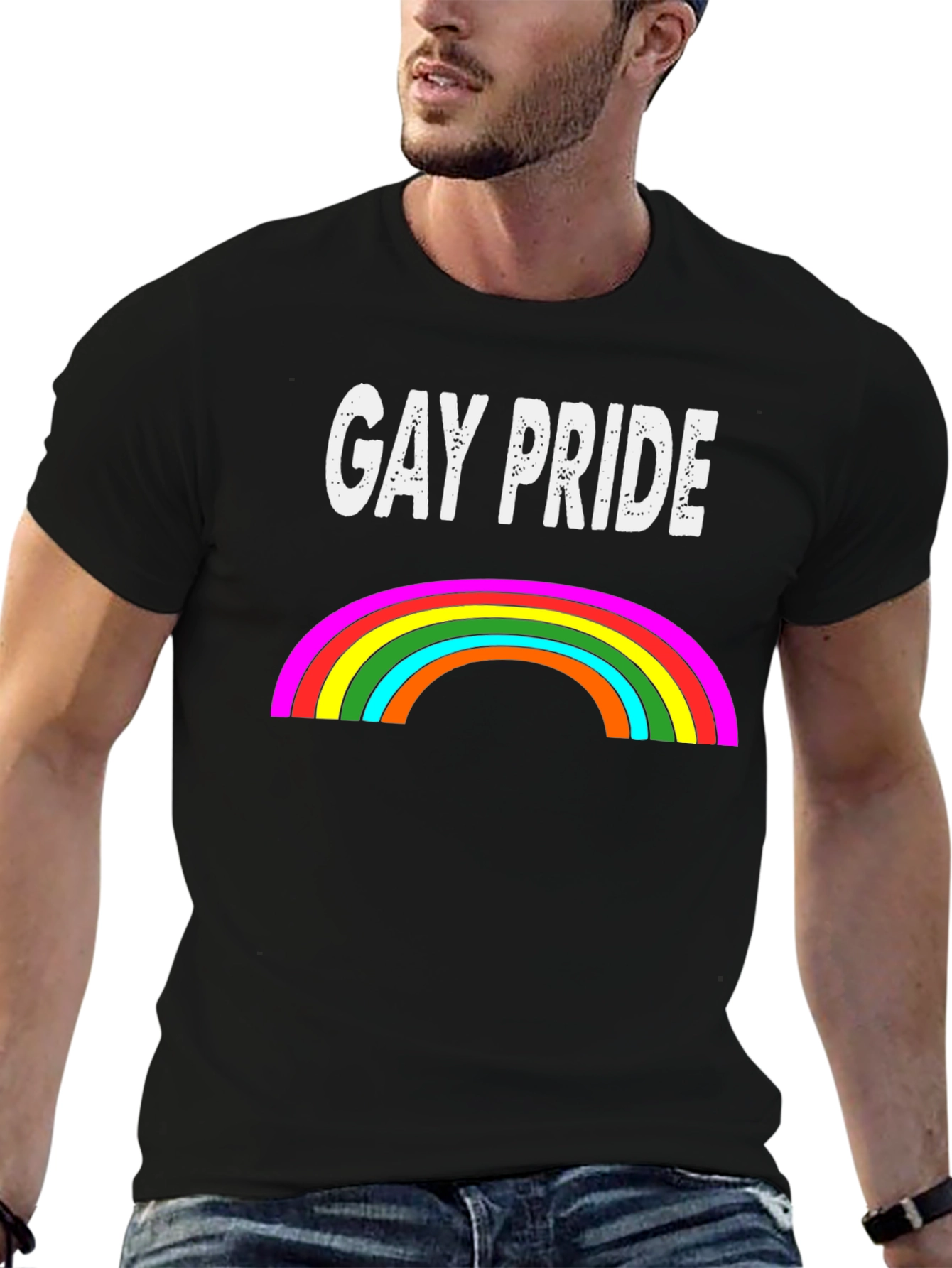 Gay Pride Rainbow Graphic Tee - Celebrate Love
