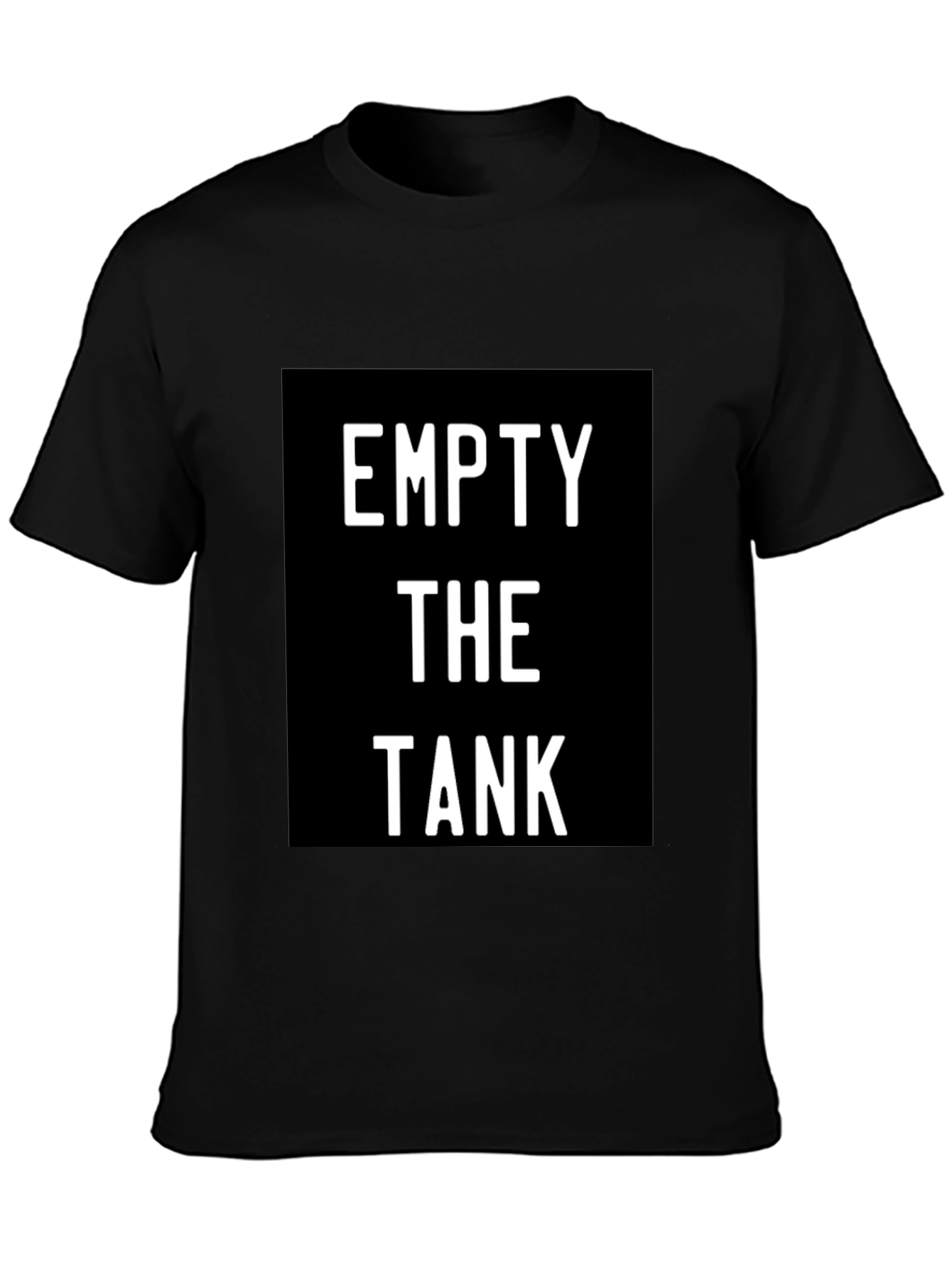 Empty the Tank Graphic T-Shirt - Black