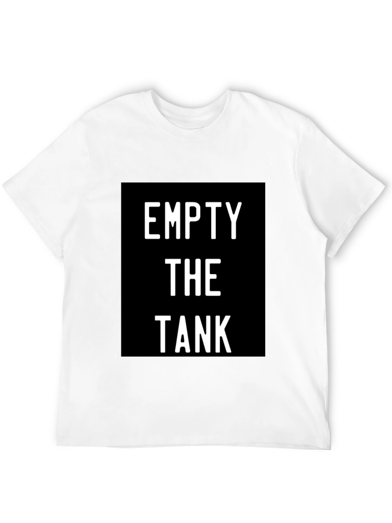 Empty the Tank Graphic T-Shirt - Black