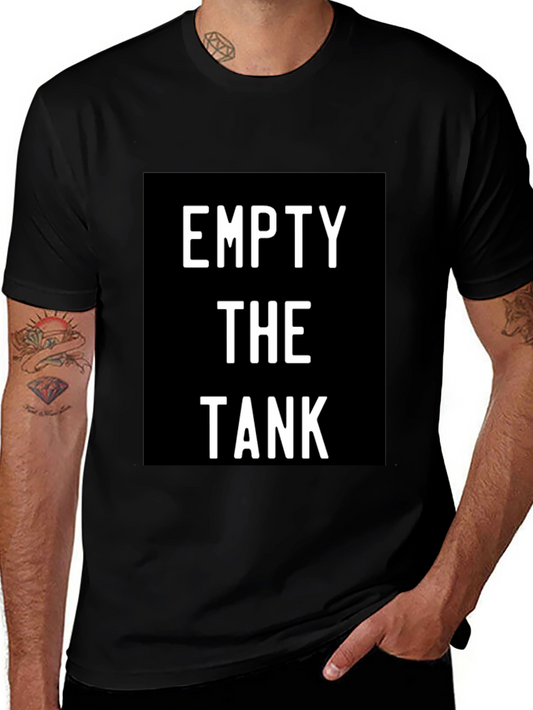 Empty the Tank Graphic T-Shirt - Black