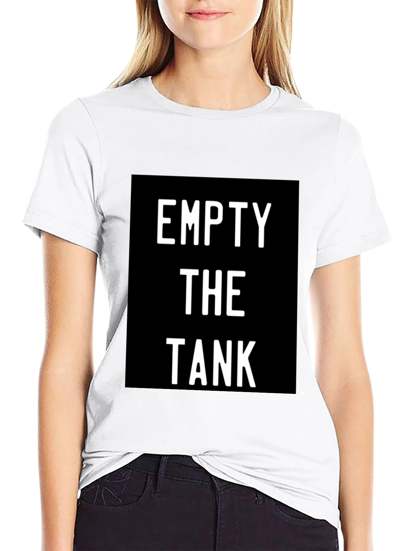 Empty the Tank Graphic T-Shirt - Black