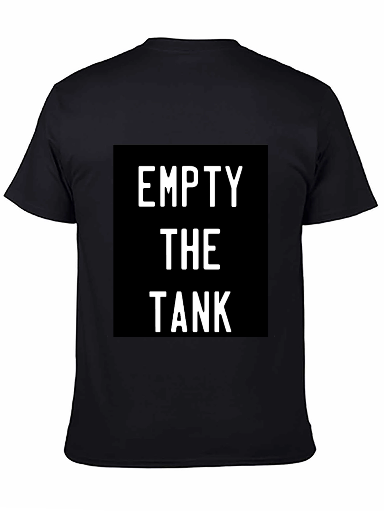 Empty the Tank Graphic T-Shirt - Black