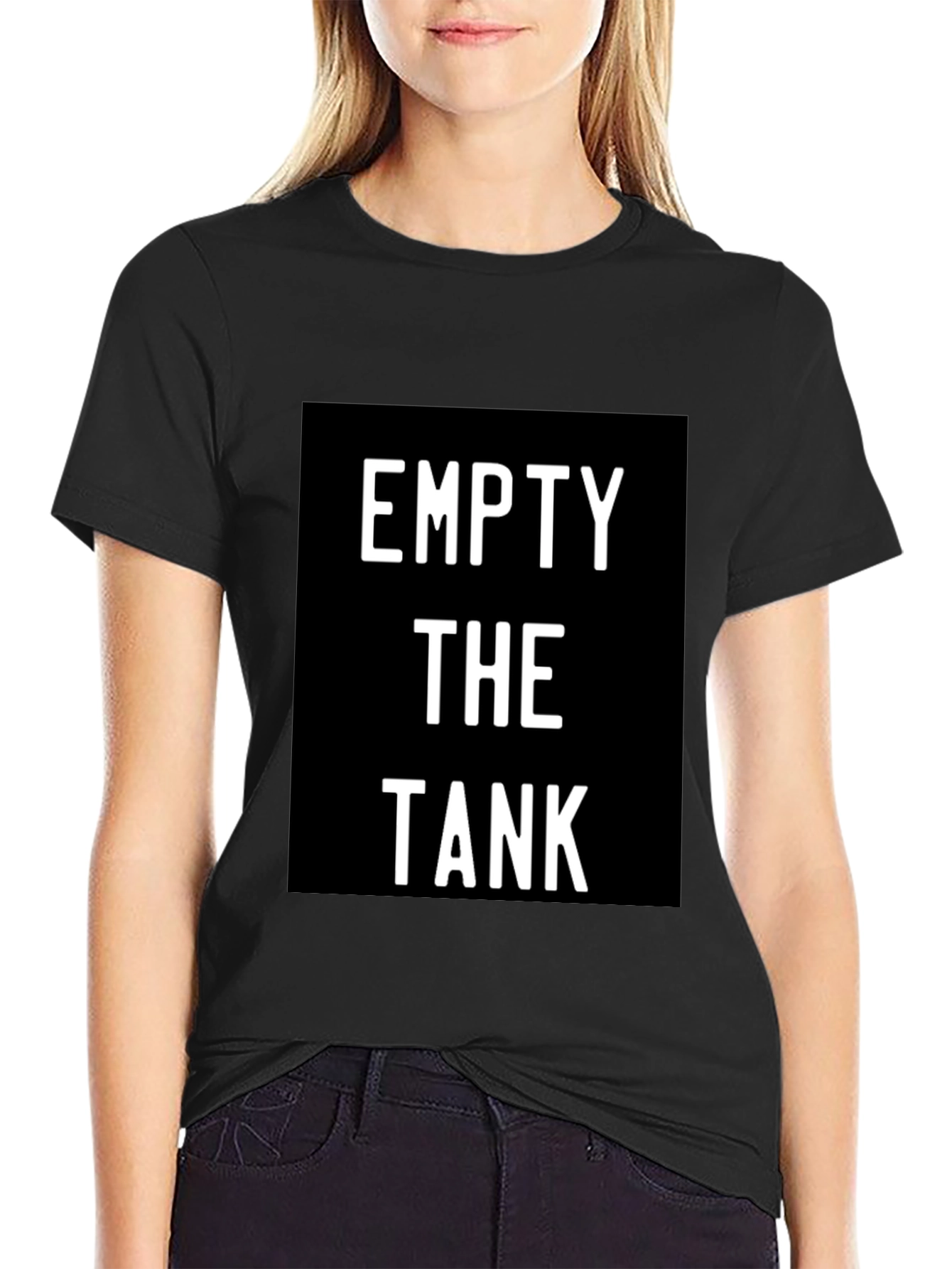 Empty the Tank Graphic T-Shirt - Black