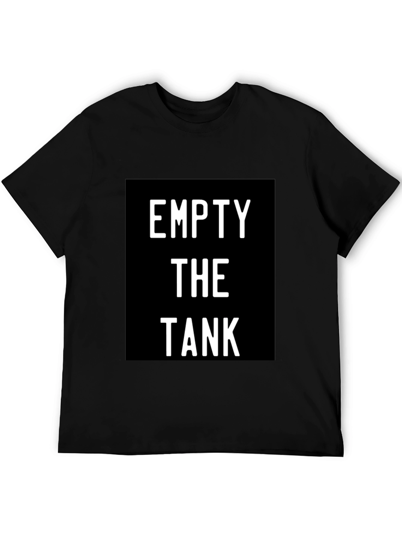 Empty the Tank Graphic T-Shirt - Black