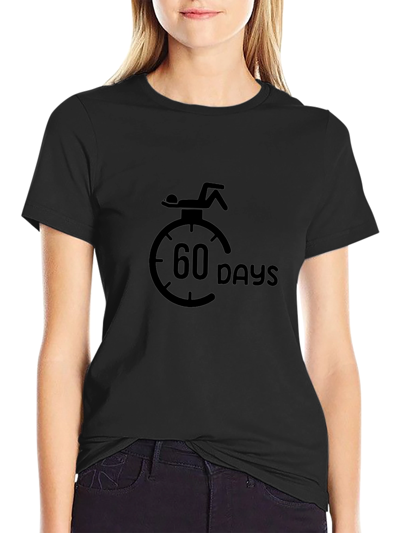 60 Days Until Vacation Graphic T-Shirt