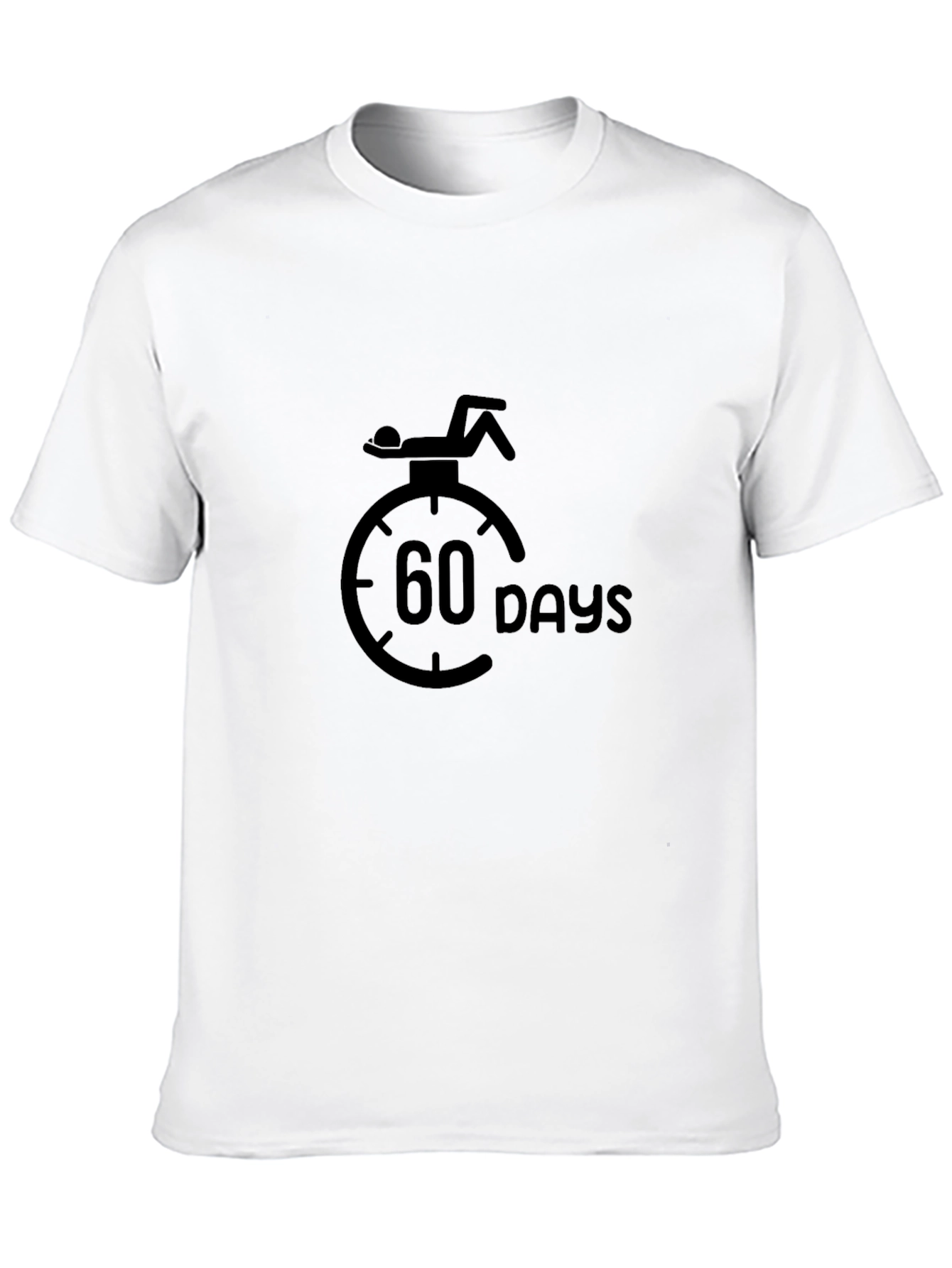 60 Days Until Vacation Graphic T-Shirt