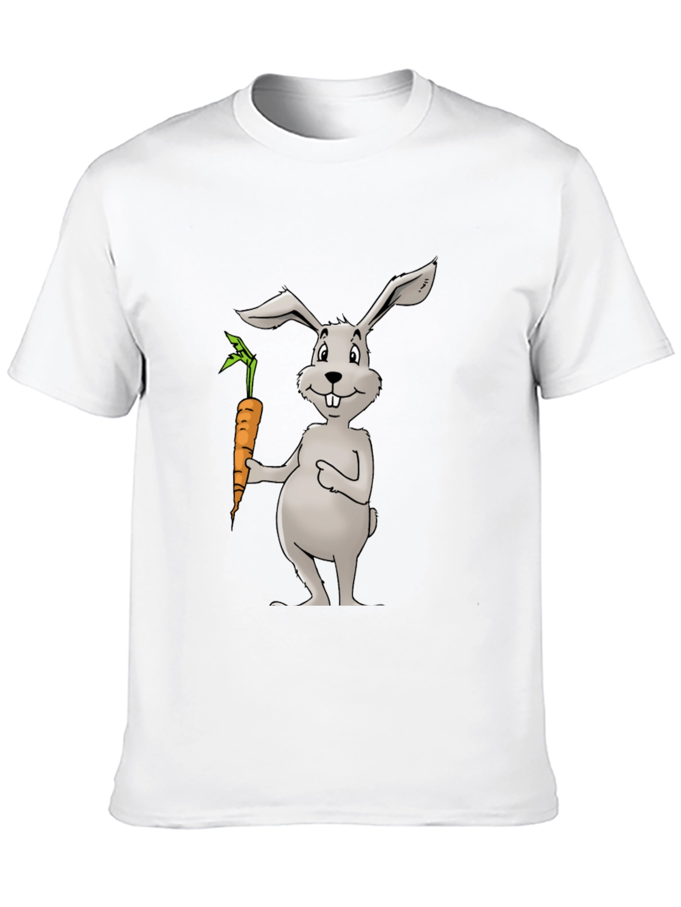 Bunny & Carrot Graphic T-Shirt - Mens Black Tee