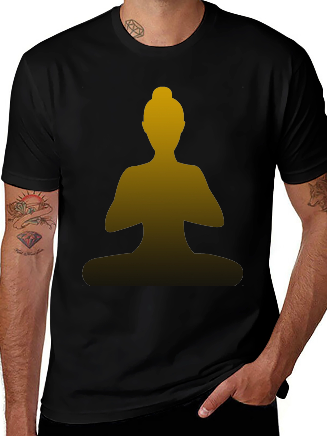 Yoga Silhouette Tee - Meditate in Style