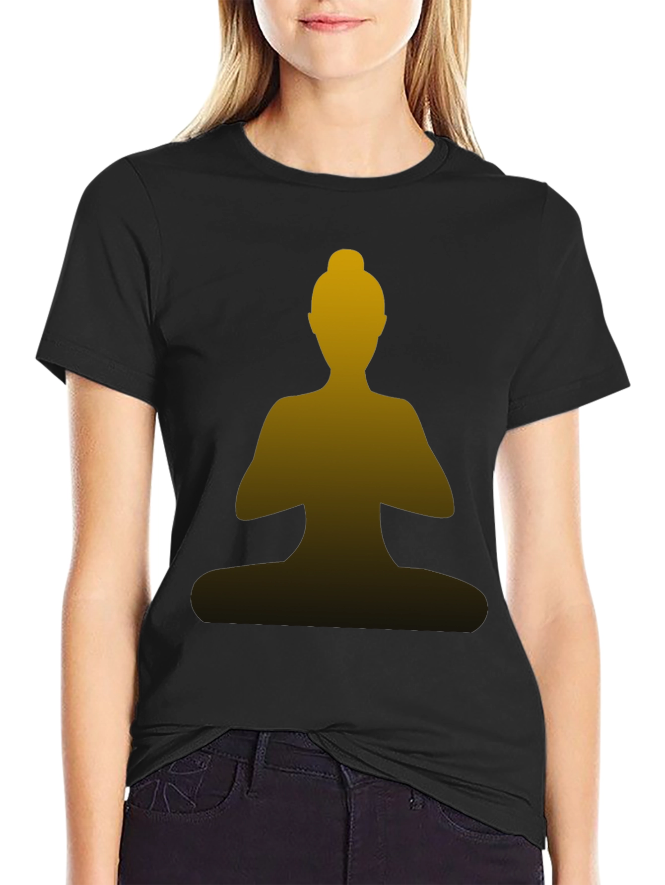 Yoga Silhouette Tee - Meditate in Style